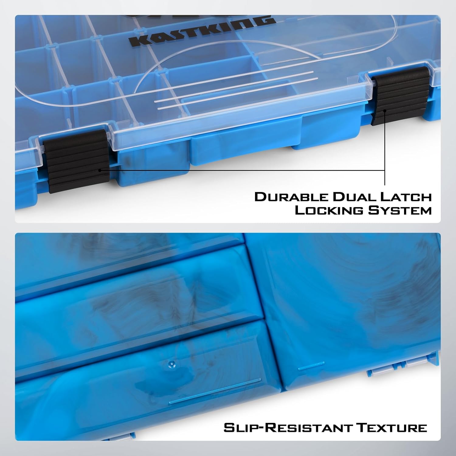 KastKing Bait Vault Camouflage Tackle Box, Plastic Tackle Trays, Fishing Tackle Box Storage Organizer with Removable Dividers, 2 Packs /4 Packs Lure Boxes Terminal Tackle Storage - Image 5